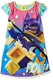 LEGO Batman Big Girls' Lego Batgirl Ruffle Short Sleeve Nightgown PJ, Purple, 10/12