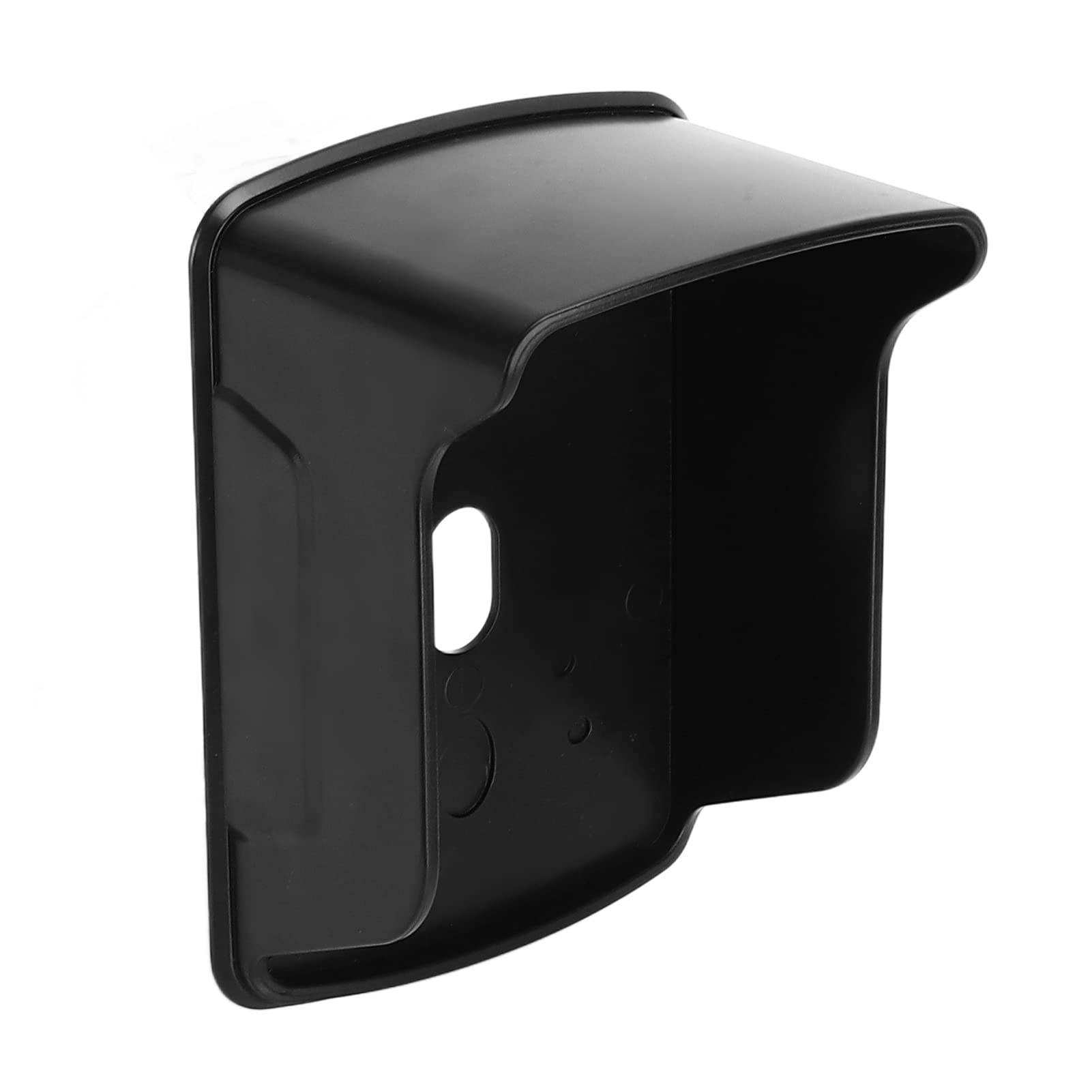 Doorbell Cover, Abs Plastic Dustproof Access Control Rain Shield with Multiple Reserved Holes Ring Doorbell Rain Cover Ring Doorbell Waterproof Cover with Paste Board, for Access Control System