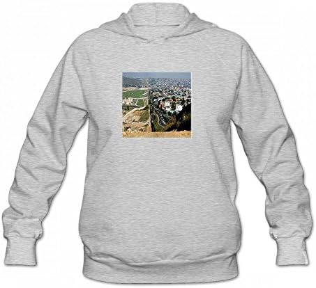 All Things Mexican Image of Aerial View Of Mexican Border With America Women Hoodies Sweatshirt