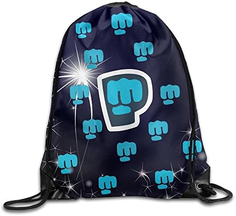 Monsieur Cai PewDiePie Unisex Travel/School/Trainning/team/Shopping Drawstring Shoulder Bag With Strengthened Grommet
