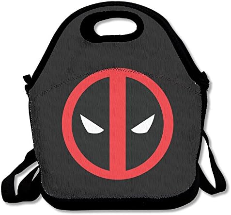 IEUBAG Lunch Bag Deadpool Logo Lunch Tote Lunch Box For Women Men Kids With Adjustable Strap