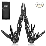 INTEY Multitool Knife Multi Tool Black Oxide Stainless Steel 11 in 1 Multiplier with Nylon Sheath
