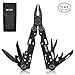 INTEY Multitool Knife Multi Tool Black Oxide Stainless Steel 11 in 1 Multiplier with Nylon Sheath
