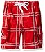 Kanu Surf Boys' Barracuda Quick Dry UPF 50+ Beach Swim Trunk, Flex Red, 10/12