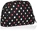 Vera Bradley Women's Cotton Medium Zip Cosmetic Makeup Organizer Bag, Havana Dots, One Size