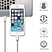 iPhone Cable BULESK 3Pack 10FT Nylon Braided Lightning to USB iPhone Charger Cord for iPhone 7 Plus 6S 6 SE 5S 5C 5, iPad 2 3 4 Mini Air Pro, iPod - Gold & Silver