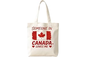 Reusable Tote Bags for Grocery Use-Patterns:Canada Maple Leaf,Heart,Funny Birthday Quotes-Shopping Bags