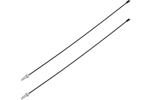 The Lord of the Tools 2 Sets RC Antenna Tube with Cap Universal Silver Antenna Mount for RC Car Quadcopter FPV Drone RC Boat Aircraft 320mm Long