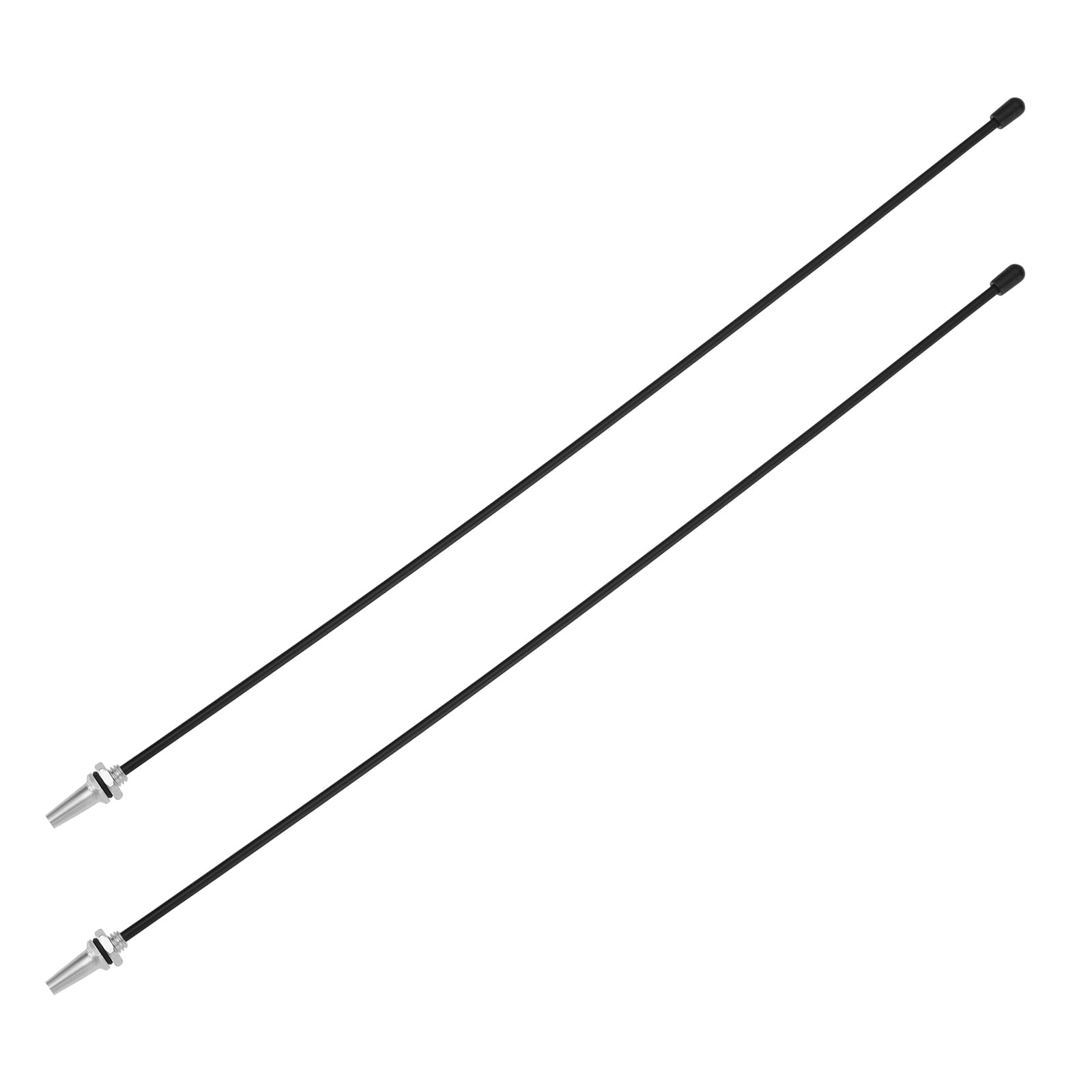 The Lord of the Tools 2 Sets RC Antenna Tube with Cap Universal Silver Antenna Mount for RC Car Quadcopter FPV Drone RC Boat Aircraft 320mm Long