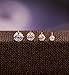 ORAZIO 8 Pairs Stainless Steel Stud Earrings For Mens Womens Clear Round Cubic Zirconia Inlaid, 3mm-6mm