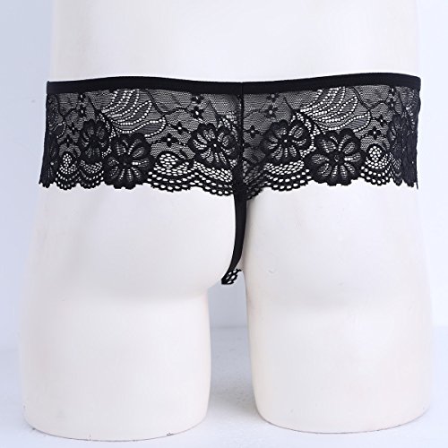 Freebily-Perizoma-Uomo-Pizzo-Sissy-Lingerie-Tanga-Trasparente-Vita-Bassa-Perizoma-Mini-Mutande-Slip-String-Thong-Sospensorio-Maschile-Hot-Sport-Sportivo