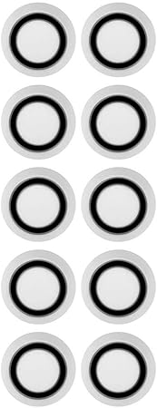 Amazon Nopnog 10個 パック 丸い車のドアの衝突防止ステッカー バンパー保護ステッカー ゴム 白い ステッカー デカール 車 バイク