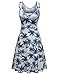 Herou Women Summer Casual Sleeveless Dresses Flower-18 X-Large