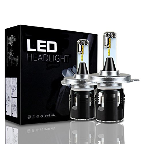 Auto rover h4 led headlight bulbs, 42w 6000k 10400lumen…