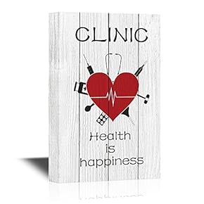 Clinic Health is Happiness Hospital and Clinic Concept Art