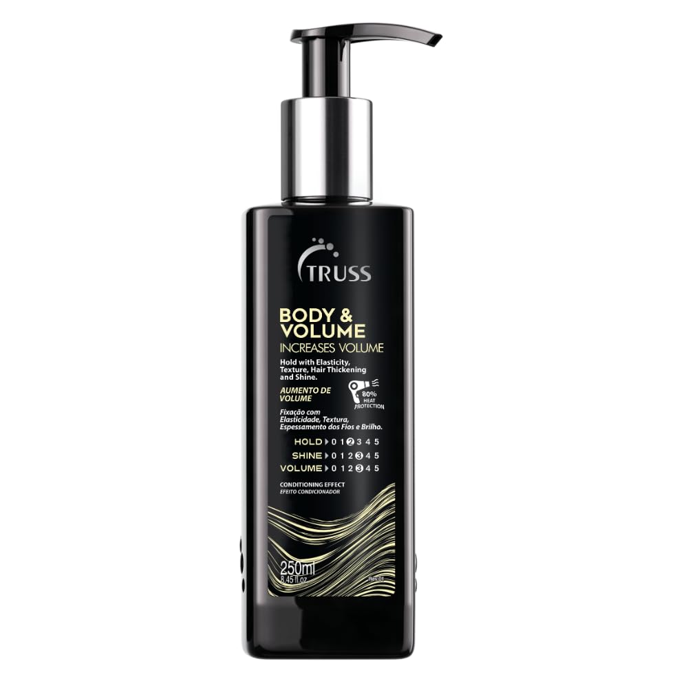 Truss Body & Volume - Weightless, Heat Activated Cream for Volume and Texture to Thin, Oily Hair Types - Light to Medium Hold with Elasticity, Hair Thickening & Shine (8.45oz)