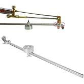POCREATION Plasma Cutter Torch Roller Torch Roller Stainless Steel Oxygen Welding Cutting Tool Accessories with Scale Ruler Fit for G01-100