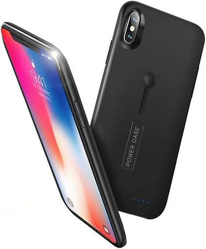 Amazon Amazon Jp 限定 新品 大容量 スタンド機能 バッテリーケース Iphone X 専用 大容量 8500mah バッテリー内蔵ケース 急速充電 ケース型バッテリー アイフォン X ケース 携帯充電器 モバイルバッテリー 軽量 薄型 Iphone Xs ケース 8500mah ブラック