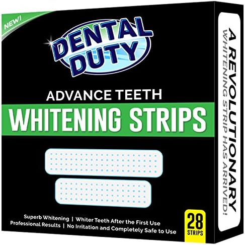 Dental Duty Teeth Whitening Strips - Pack Of 28 - for Upper and Lower Teeth - Best Tooth Whitener Product on the Market. 2018 Version
