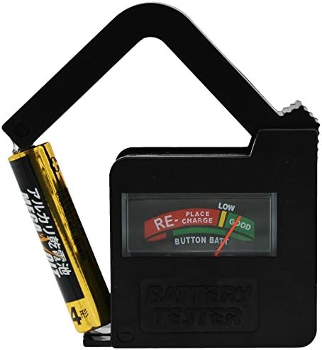 Goodsland 電池チェッカー テスター 残量 チェック 測定器 乾電池 バッテリー アナログ アルカリ マンガン 9v 1 5