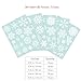 NICEXMAS 85pcs Christmas Snowflake Window Clings/Decal Wall Stickers,34 Different Snowflakes,Suitable for Xmas/Winter Wonderland Decorations