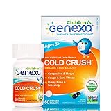 Genexa Homeopathic Cold Crush for Children: The Only Certified Organic Kids Cold & Cough Medicine. Physician Formulated, Natural & Non-GMO Verified (60 Chewable Tablets)