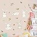 Dragon Honor Cartoon Baby Bunny Rabbit Wall Sticker Cute Animals Children Room Nursery Mural Wall Decals