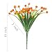 Artificial Fake Flowers, 4 Bundles Outdoor UV Resistant Greenery Shrubs Plants Indoor Outside Hanging Planter Home Garden Décor（Orange）