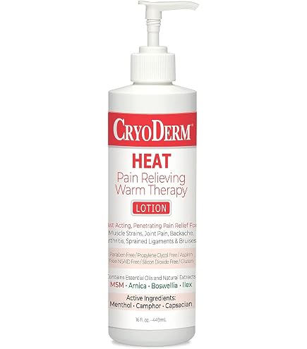 Amazon.com : CryoDerm Heat Warming Lotion 4oz Pkg of 3 : Health