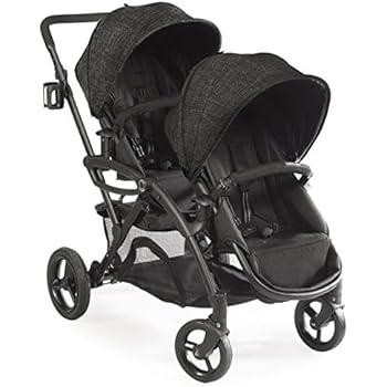 Contours - Options Elite Tandem Double Baby Stroller, Multiple Seating Configurations and Lightweight Frame - Carbon Gray