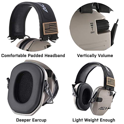 ACT FIRE Ear Protection Hearing Protection for Shooting Gun Range