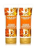 Chandan Kesar Haldi Fairness Face Pack - Herbal Face Pack - ALL Natural - Paraben Free - Sulfate Free - Suitable for Both Men and Women - Good for All Skin Types (Oily, Glowing, Dry, Normal, Combination, Sensitive) - Value Pack of 2 X 120gms (8.5 Ounces) - Vaadi Herbals