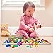 RUIDELI Wooden Blocks Puzzle Board Set Alphabet ABC, Learning & Educational Toys for Number Counting, Colors Stacking, Shape Sorting, Early Education Toy