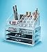 Ferrabelle Acrylic Oranganizer Jewelry Cosmetic Storage Display Boxes 2 Pieces Set (OneSize, Clear)