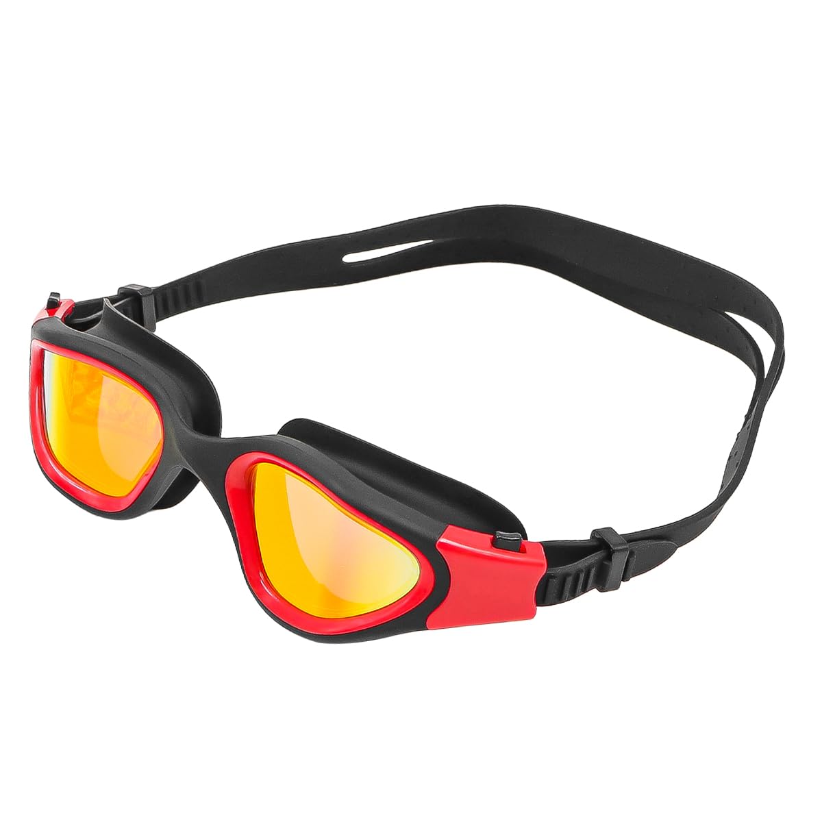 Sarini Swimming Goggles, Wide View Swim Goggles for Adult Men Women, Anti Fog No Leaking