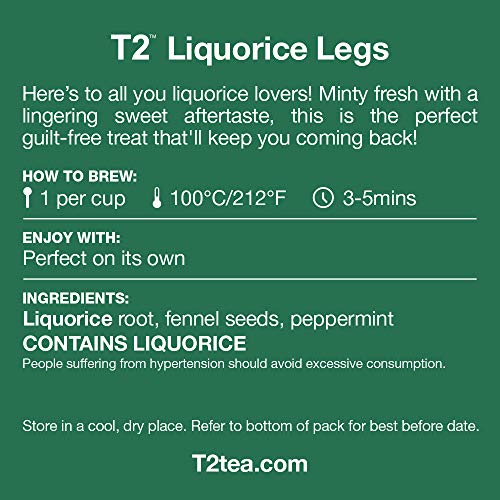 T2 Tea Liquorice Legs 8.8 oz Loose Leaf Herbal Tea In Resealable Foil