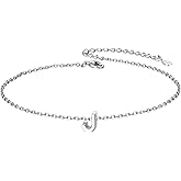 ChicSilver Initial Bracelet for Women 925 Sterling Silver Letter Initial Bracelet Dainty Personalized 26 Alphabet Jewelry Gifts for Birthday Anniversary Wedding