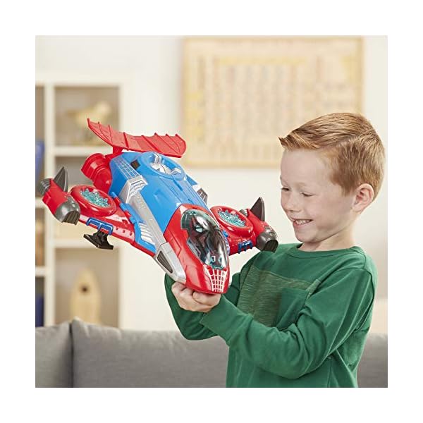 Playskool Heroes Marvel SUPER HERO ADVENTURES Spider-Man Jetquarters, 5-Inch Action Figure and Vehicle Set, Toy Jet…