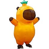 QNRMS Capybara Costume for Adult, Funny Inflatable Costumes Blow up Suits for Party Cosplay Halloween Costumes Women Men(Brown)