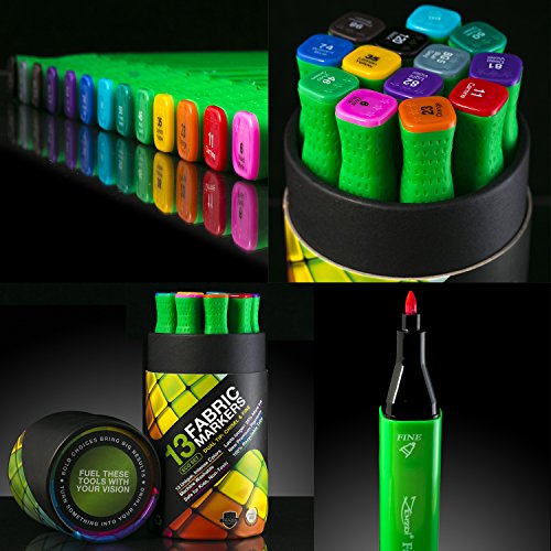 Fabric Markers Permanent Marker Pens for Fabrics T Shirts Clothes Big