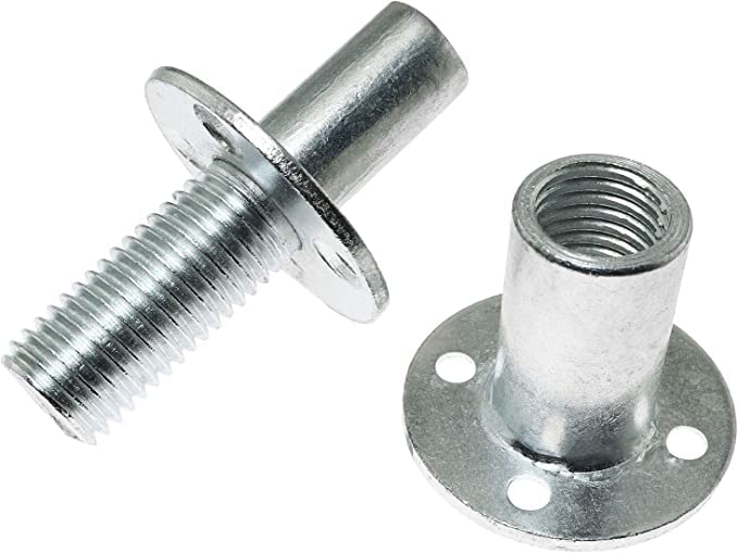 Photo 1 of TAODAN 304 Stainless Steel Tee Nut Brad Hole Screw-in T-Nut Bedpost Connector Furniture Hardware Fittings M20