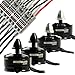 HOBBYMATE FPV Racing Quadcopter Motor ESC Combo - 2 Pairs CW CCW 2204 2300KV Plus 4 PCS BLHeli 15A ESC, Support 2-4S