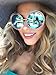 KEVLAD XXL Halo ROXANNE Oversized Round Coachella Mirrored Sunglasses for Women - Bohemian Style Golden Double Wire Frame with Turquoise Lenses