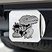 FANMATS 15094 Kansas Jayhawks Chrome Metal Hitch Cover with Chrome Metal 3D Emblem
