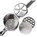 Large Potato Ricer Stainless Steel, Potato Masher Stronger, with Longer Leverage Handles,3 Interchangeable Discs, Ricer Kitchen Tool-Mashed Potatoes, Masher for Fruits, Vegetables, Baby Food,etc
