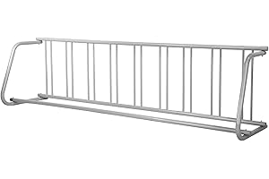 BestEquip 111" Length Floor Bike Rack, 9 Holders All-Steel Grid Bike Rack, Single-Side Storage Stand for Garages Streets Yards