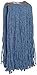 Rubbermaid Commercial Commercial Premium Cut-End 16-Ounce Blend Mop, Fast Drying Strands, Orange Headband, Blue, Heavy Duty Wet Mop for Floor Cleaning Office/School/Stadium/Bathroom