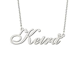 BYBWBL Keira Name Pendant Necklace Silver Color
