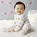 SkipHop Baby Girls' Side-Snap Long Sleeve Footie