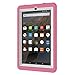 Fire 7 2015 Case, H&T(TM) Ultra Slim Thin Hybrid Double Layer Anti-Scratch Shockproof Protective Cover Case For Fire 7 Inch [Kids Friendly] Tablet (5th Generation - 2015 release Only) (Pink)
